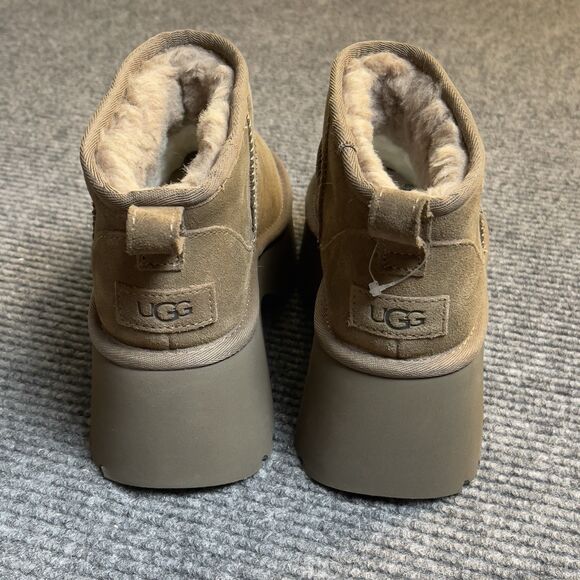 UGG Classic Women Size 7 Ultra Mini New Heights Platform Boot Hickory NEW - Picture 8 of 10